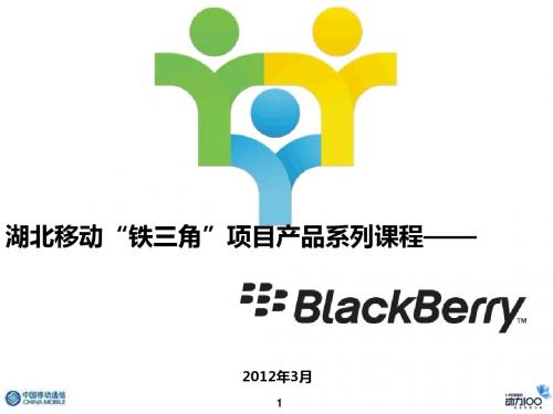 《湖北移动“铁三角”项目产品系列课程之“BlackBerry业务”》幻灯片