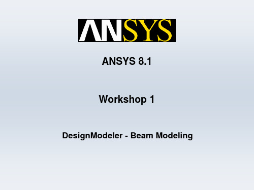 WorkBench_Beam_Modeling  ANSYS     粱模型