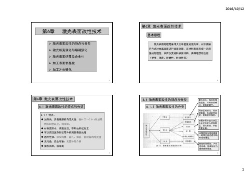 Ch6 激光表面改性技术