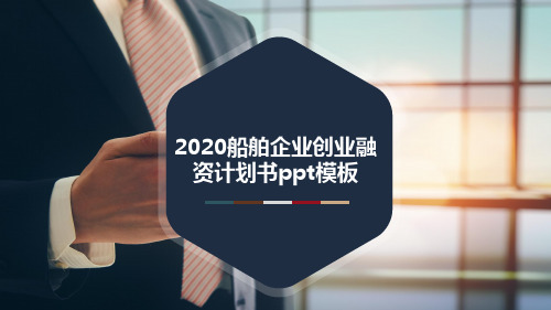 2020船舶企业创业融资计划书ppt模板