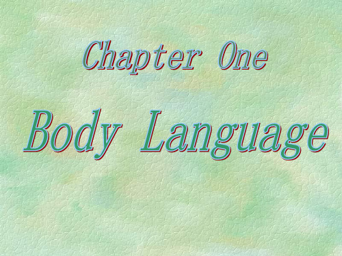 Body Language PPT课件