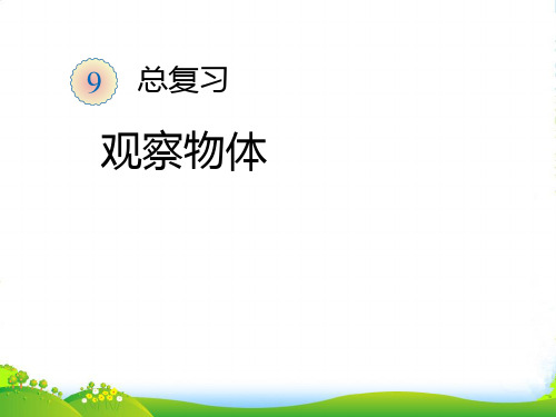 新人教版二年级数学上册：《观察物体》课件.ppt