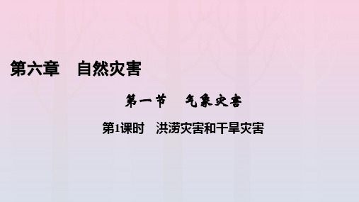 新教材2023年高中地理 第6章 第1课时 洪涝灾害和干旱灾害课件 新人教版必修第一册