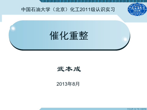 催化重整讲稿2013-武本成