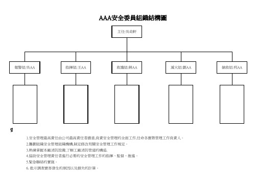 安全委员组织结构图