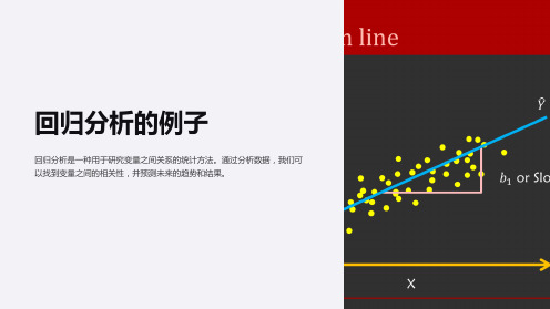 回归分析的例子