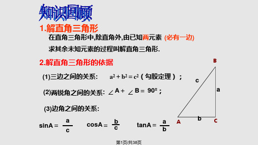 解直角三角形应用举例PPT课件