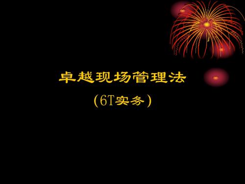 六常法(6T)管理培训资料 共55页PPT资料