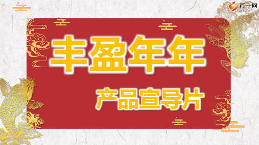 平安人寿丰盈年年形态概况账户详解优势特点16页