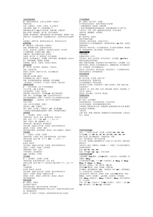 医学微生物所有细菌缩印版