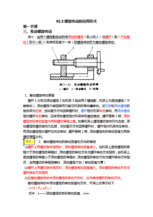 螺旋传动