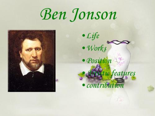 Ben Jonson 2