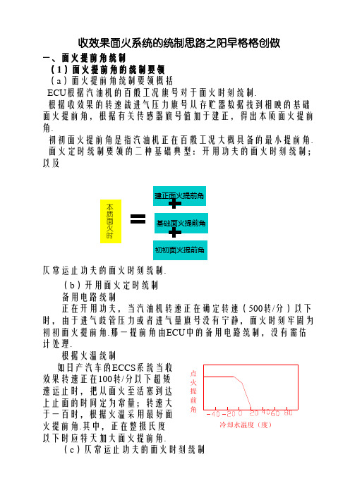 发动机点火系统的控制思路