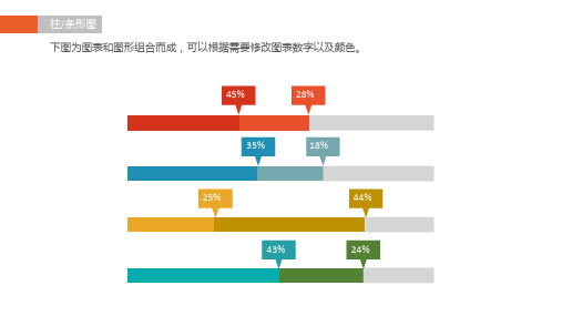 多彩商务微粒体PPT图表合集课件