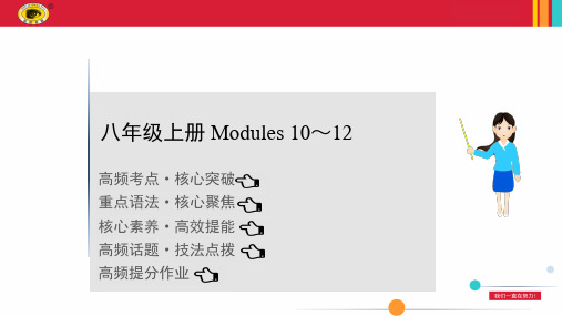 2021年英语中考复习外研版教材知识点过关——八年级上册 Modules 10～12