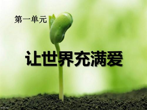 《让世界充满爱》PPT优秀课件