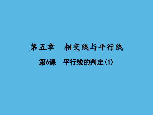 《平行线及其判定》PPT精品教学课件初中数学1