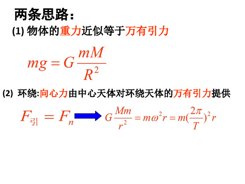 高中物理课件-万有引力习题课