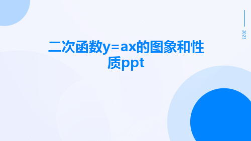 二次函数y=ax的图象和性质ppt