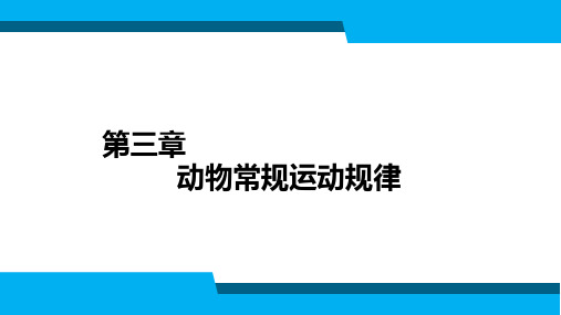 动画运动规律第3章 动物常规运动规律