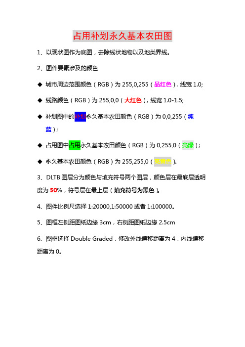 00现状规划占用补划永久基本农田图简要规范0815