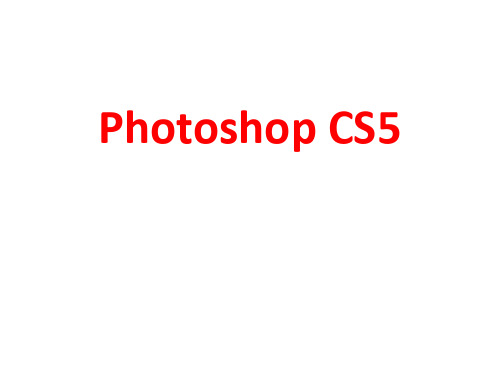 兰州天诚学校PhotoshopCS5最新教案