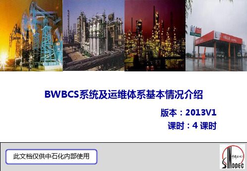 BWBCS系统及运维体系基本情况介绍