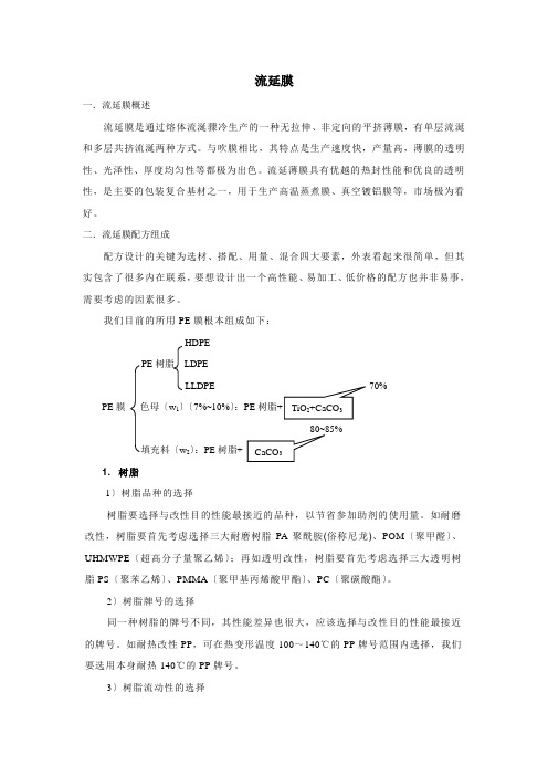 流延膜技术资料