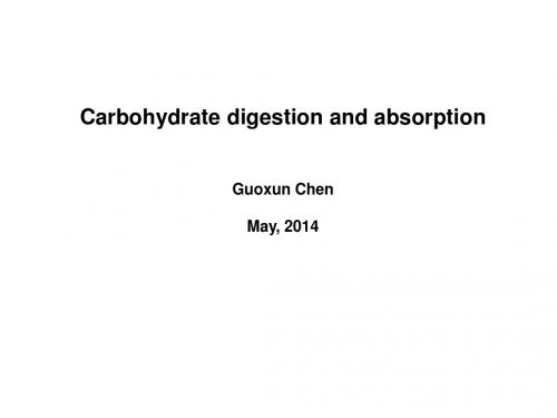 carbohydrate-digetion