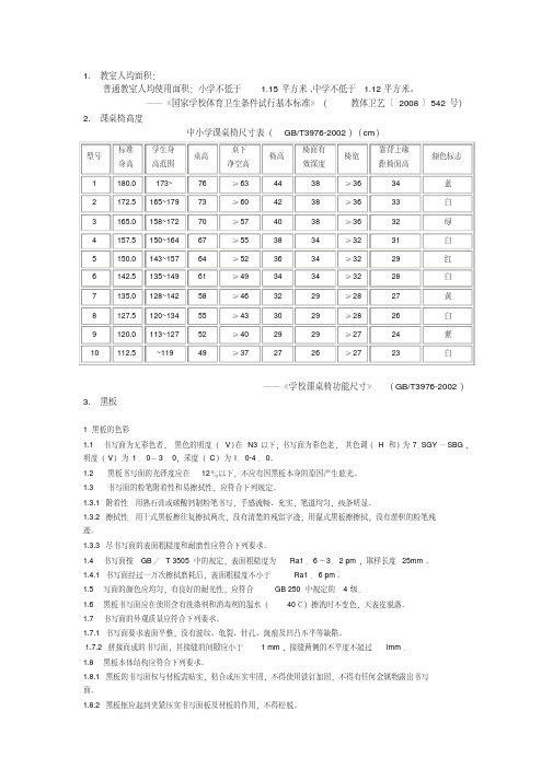 教室相关规范