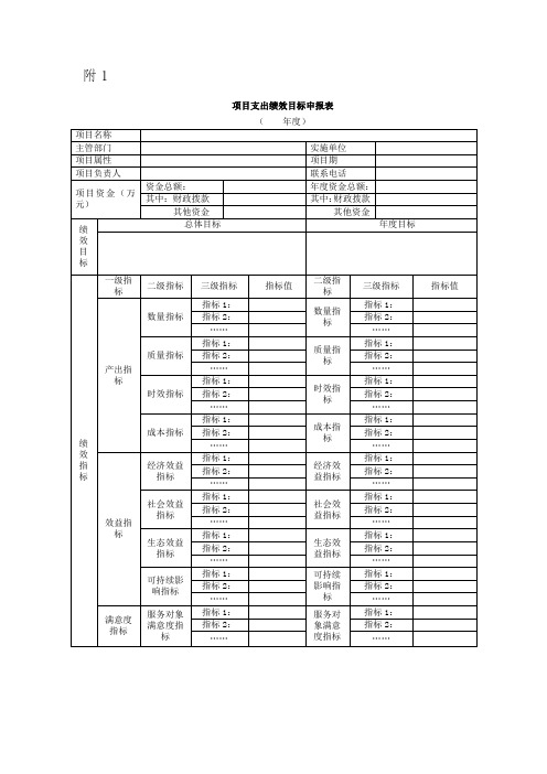 《北京市预算绩效目标管理办法》