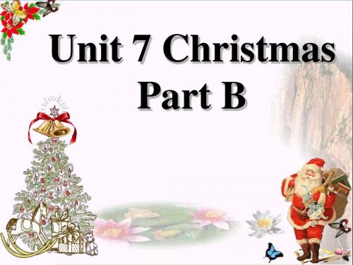 四年级英语上册Unit7ChristmasPartB PPT精品课件(新版)闽教版