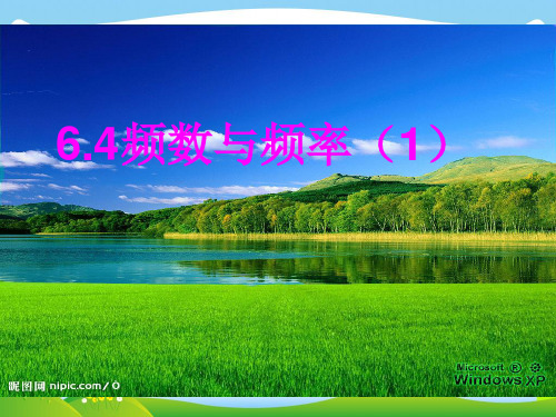 2021年浙教版七年级数学下册第六章《6.4 频数与频率(1)》公开课课件