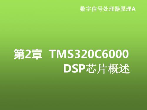 DSP原理及图像处理应用第2章 TMS320C6000 DSP芯片概述