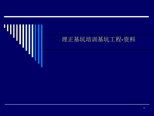 理正基坑培训基坑工程-资料