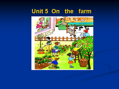 小学六年级英语Unit5课件 On the farm课件