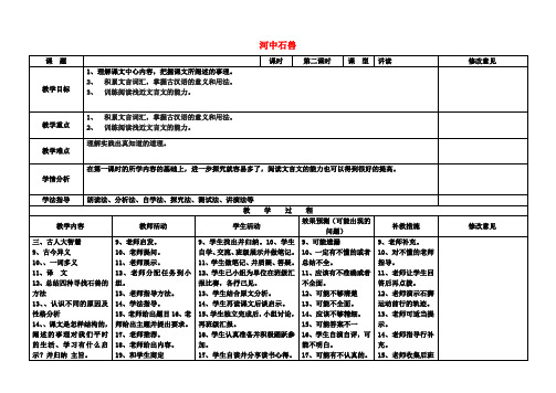 七年级语文上册 25 河中石兽(第2课时)教学设计 (新版)新人教版