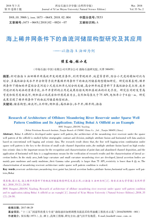 海上稀井网条件下的曲流河储层构型研究及其应用——以渤海A油田为例