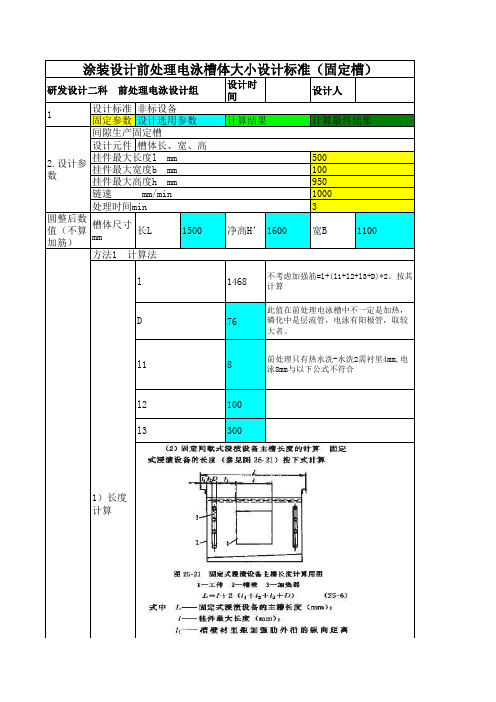 涂装设计&原创——涂装槽体设计计算模型