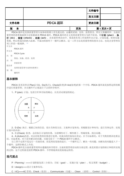 PDCA循环