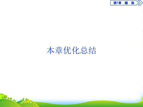 高中物理(鲁科版)选修31课件:第5章 磁场 本章优化总结