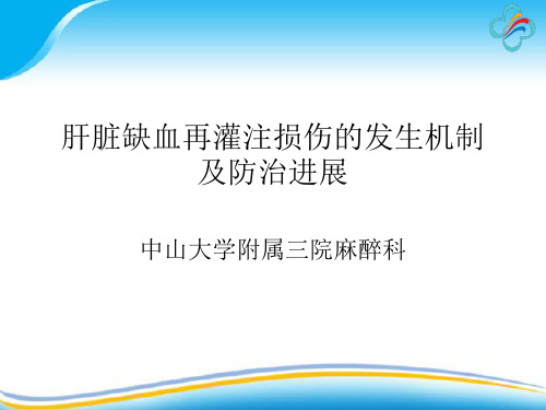 肝脏缺血再灌注损伤发生机制及防治