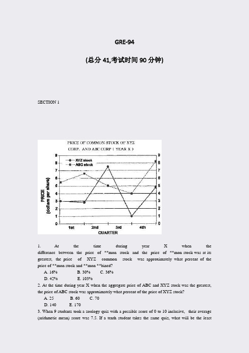 GRE-94_真题-无答案