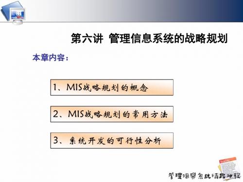 6-MIS的战略规划