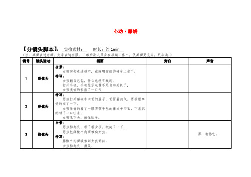 藤椒牛肉面广告创意脚本