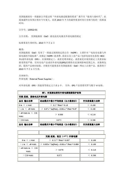 美国能效VI要求_中文