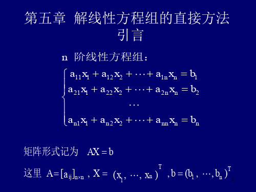 10_解线性代数方程组的直接方法1