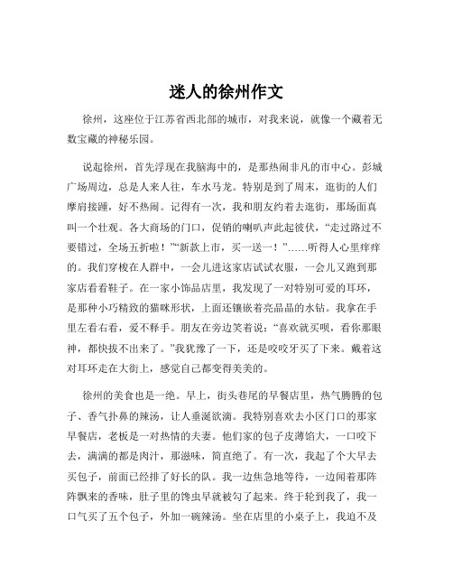 迷人的徐州作文