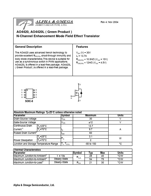 AO4420中文资料