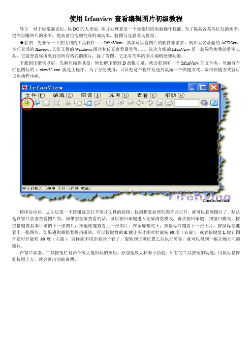 使用Irfanview查看编辑图片初级教程